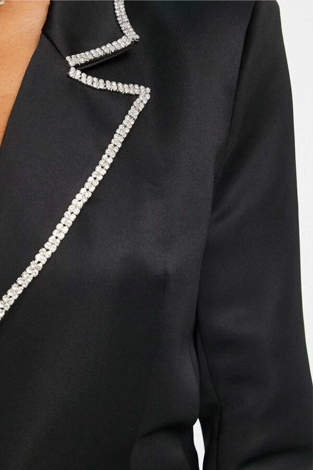 Diamonte Lapel Structured Blazer