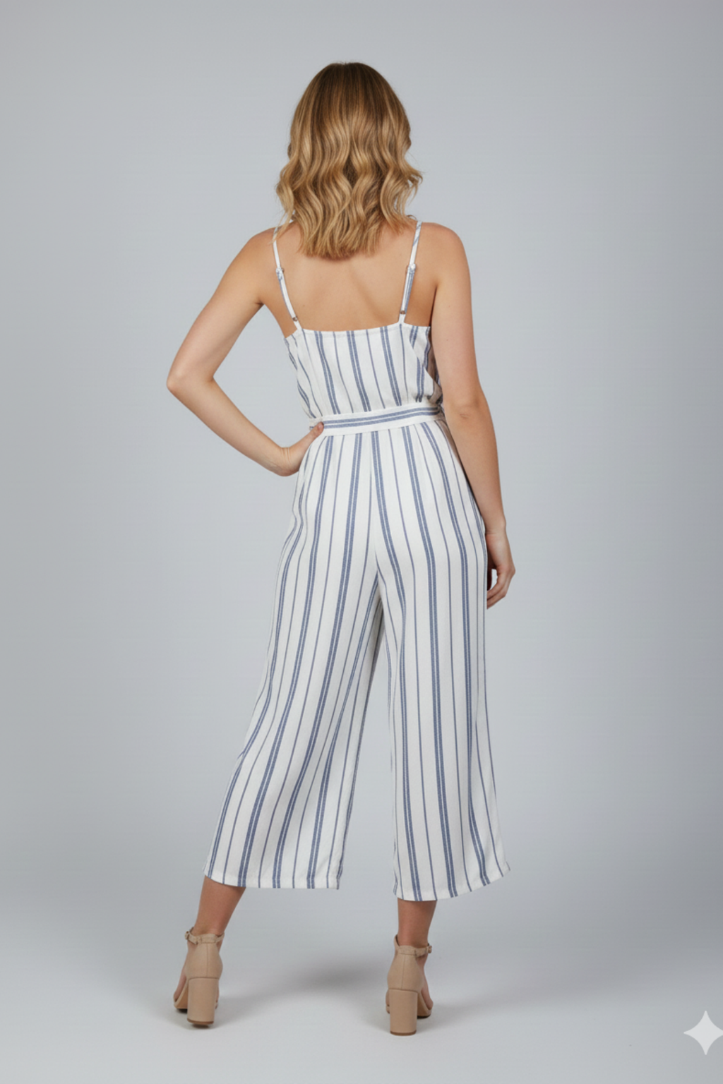 Striped Cotton Jumpsuit