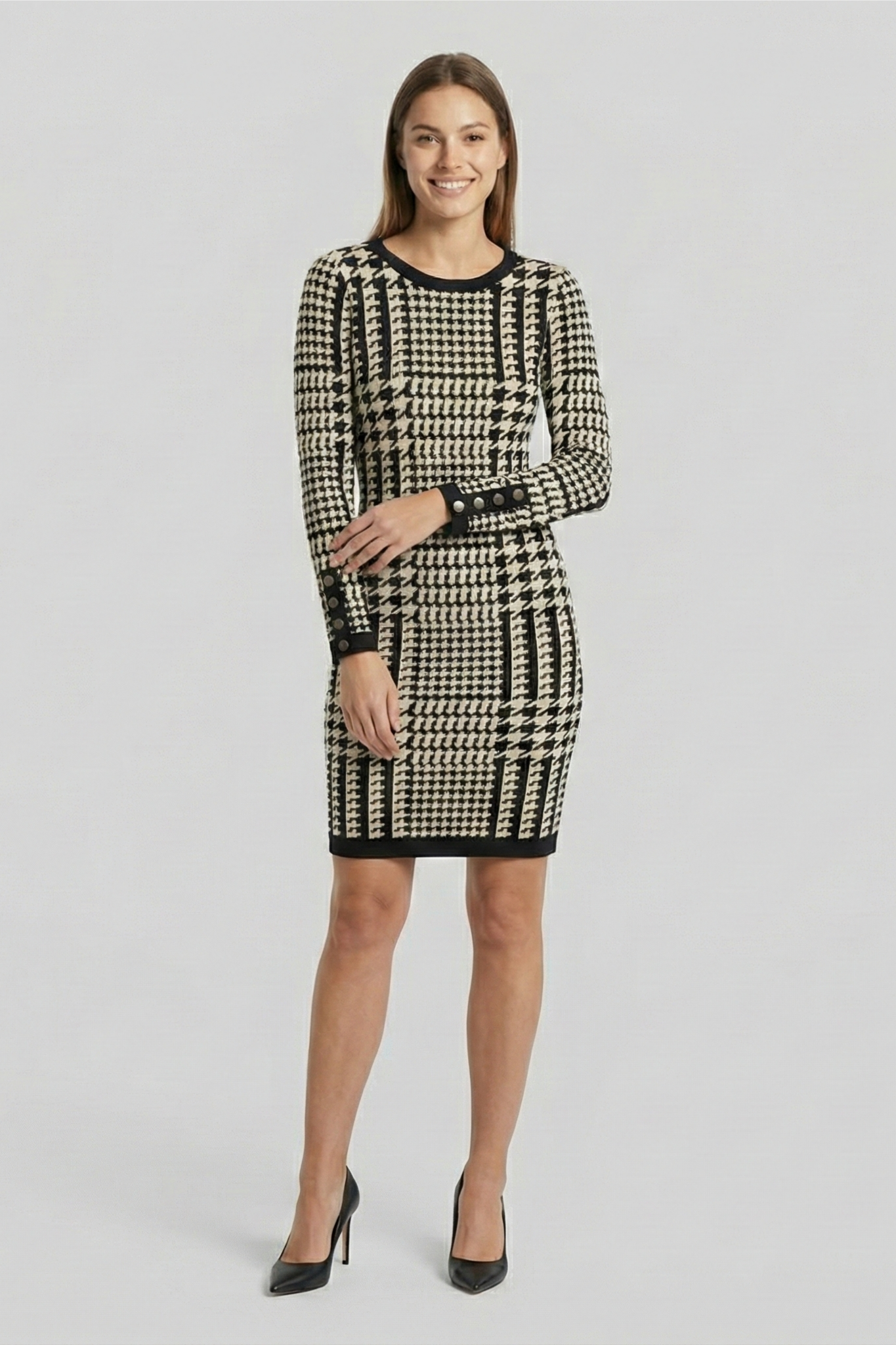 Geometric Knitted Dress