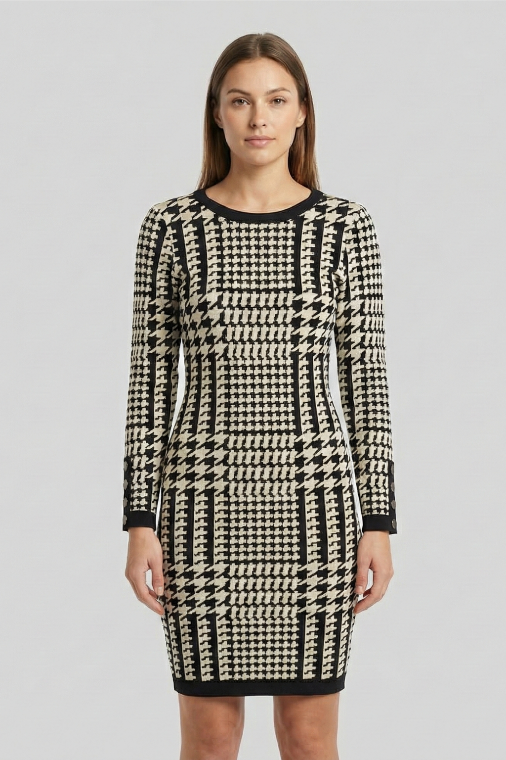 Geometric Knitted Dress