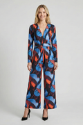 V-neck Long Sleeve Jumpsuit