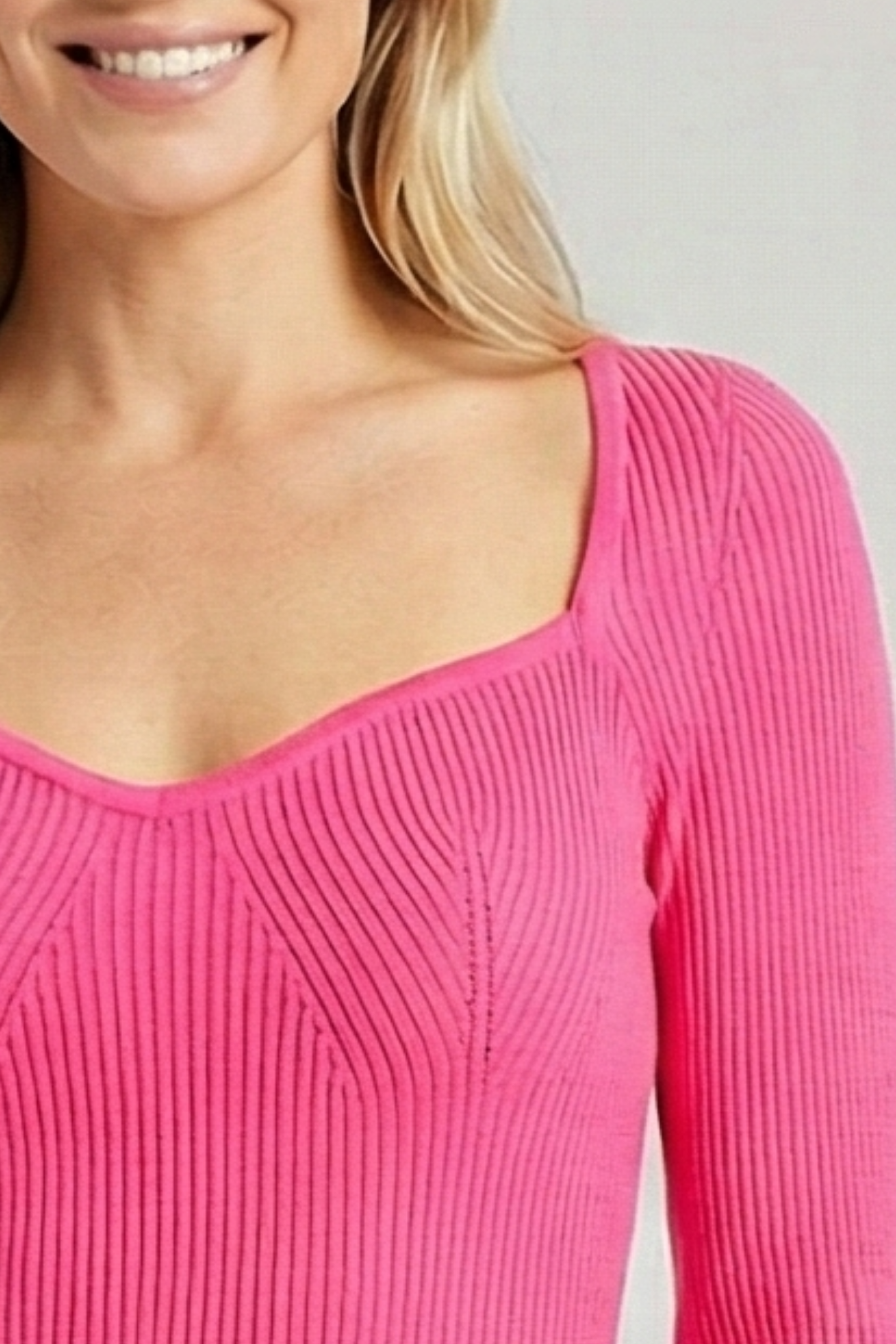 Hot Pink Midi-dress with slit