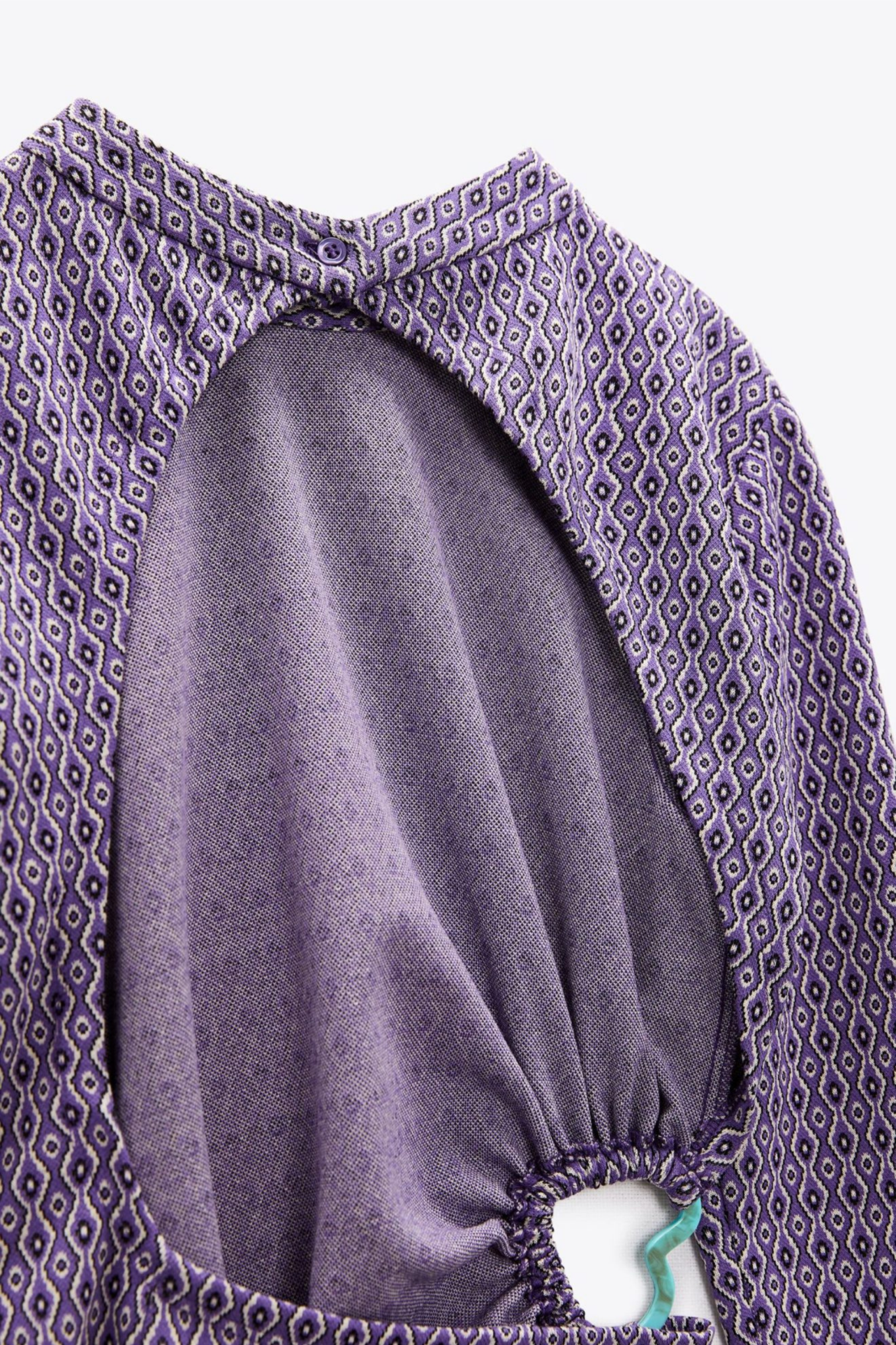 Jacquard Open Back Mini Dress