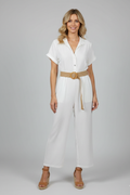 Cotton Jumpsuit with Belt