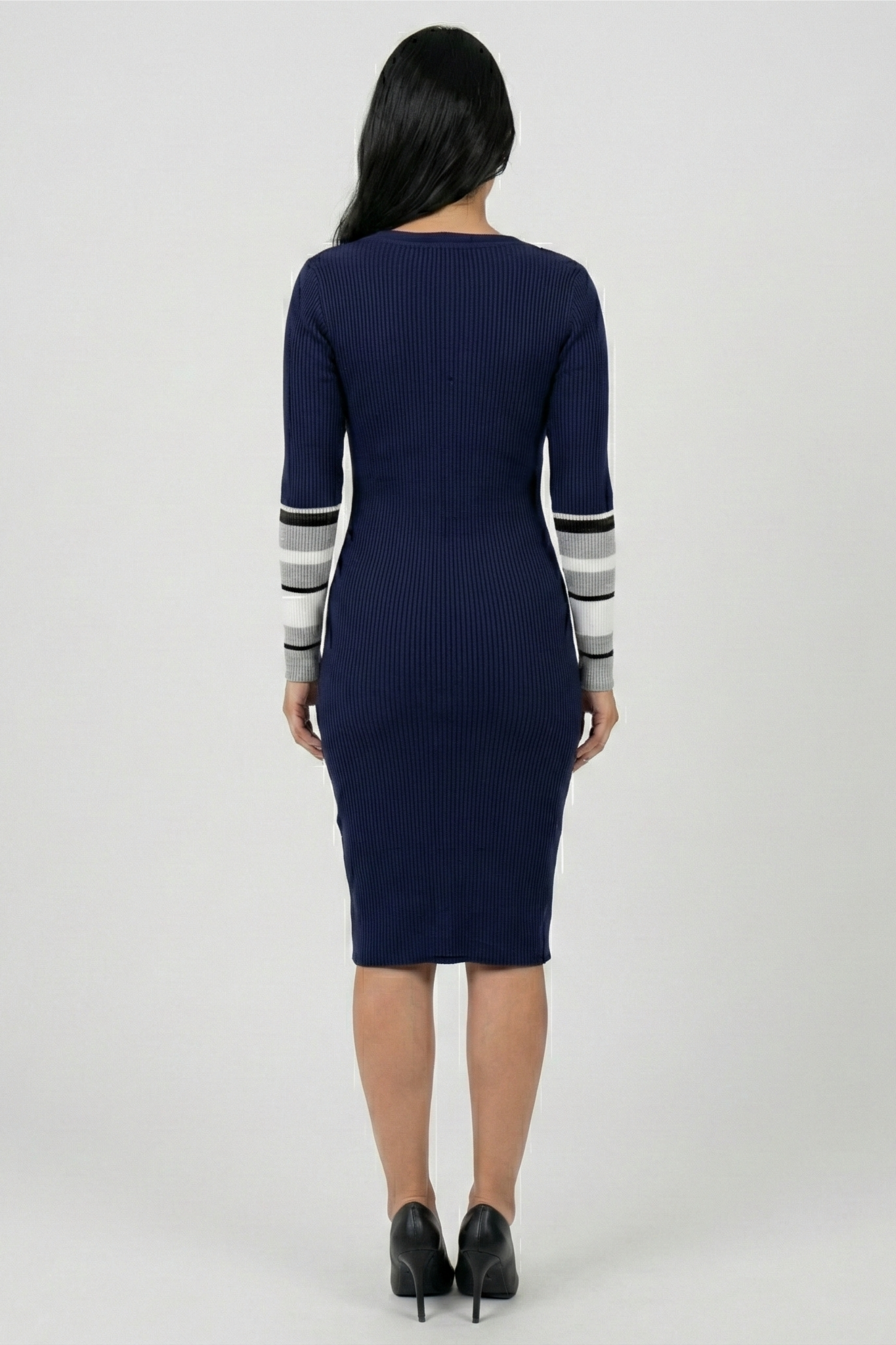 Rib Knit Midi-Dress
