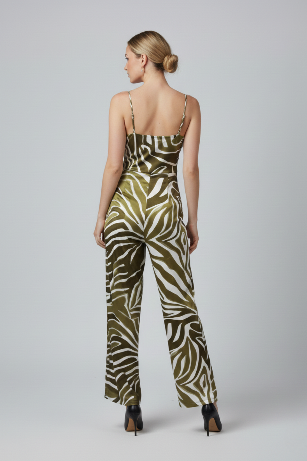 Tropical Satin Jumpsuit