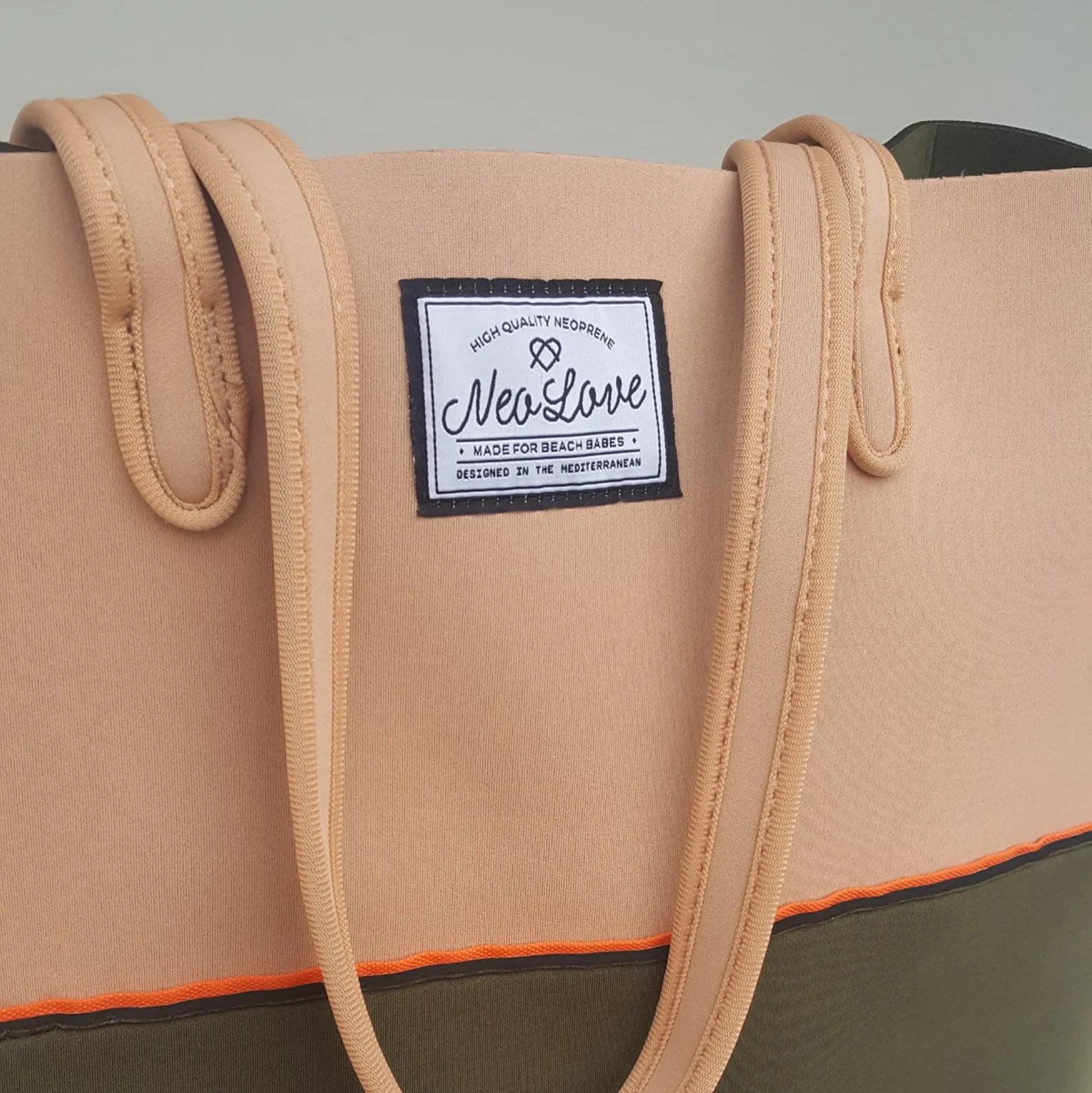 Neo Love Neoprene Beach Bag - Olive