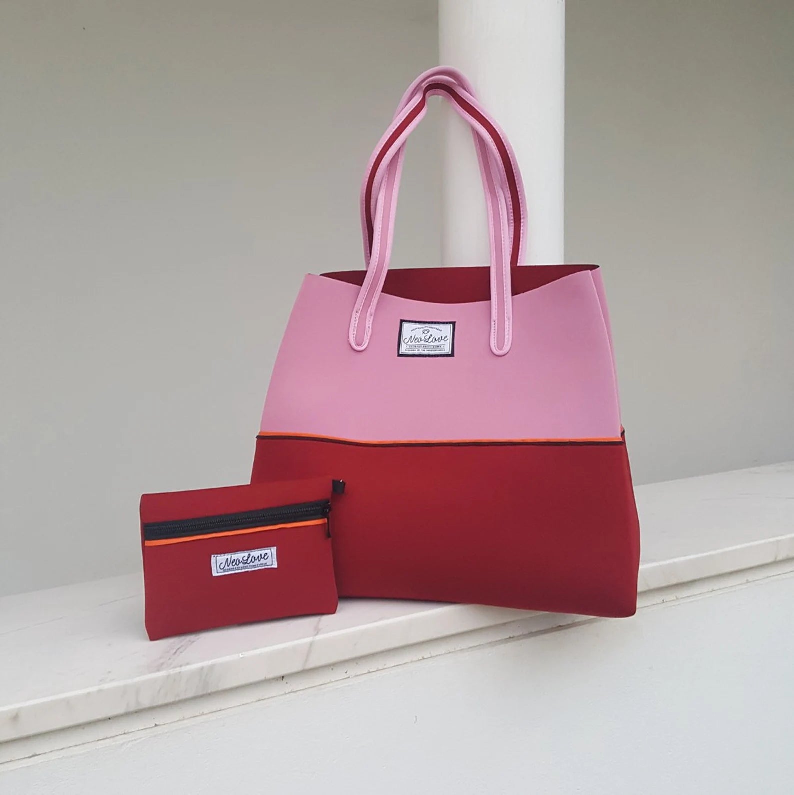 Neo Love Neoprene Beach Bag - Pink