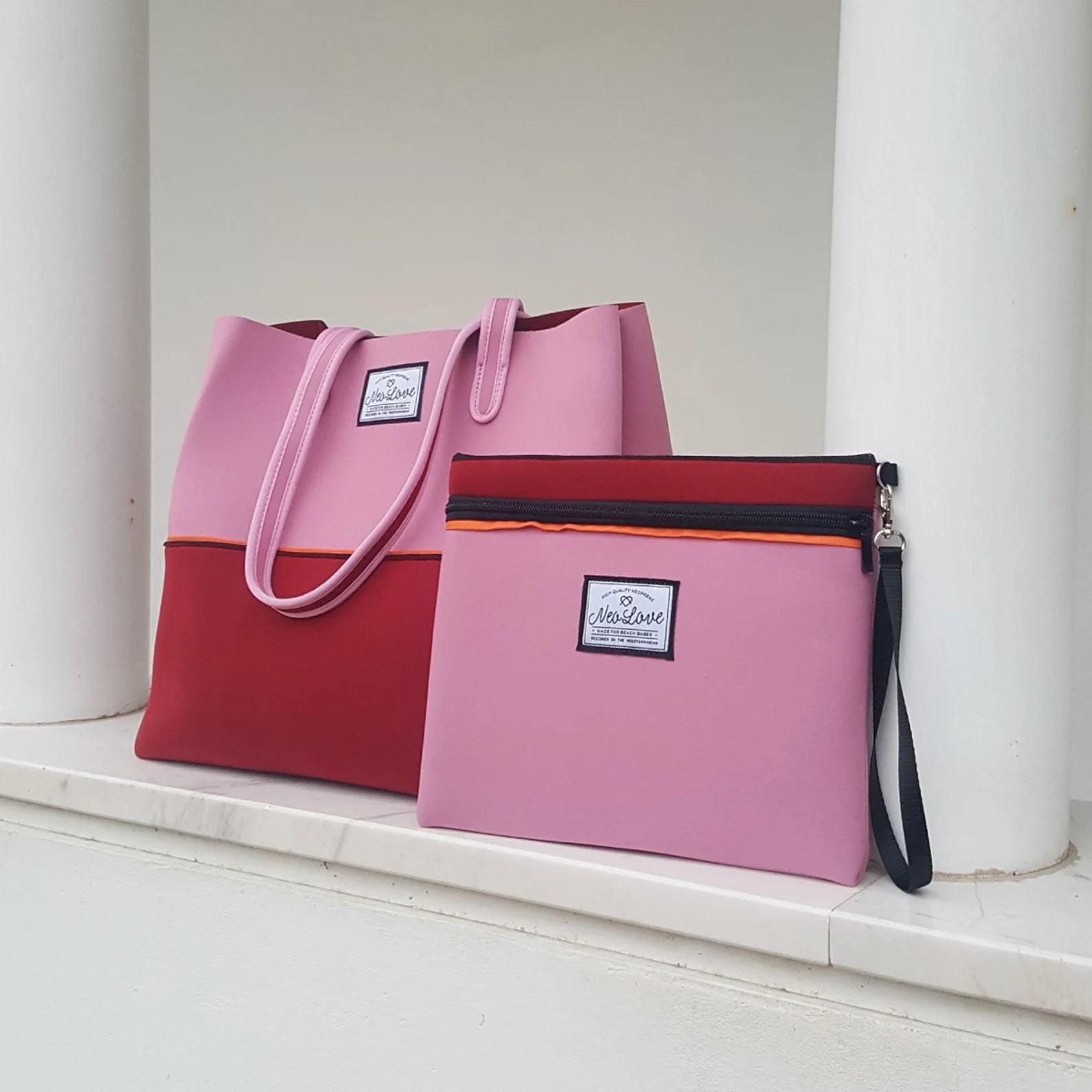 Neo Love Neoprene Beach Bag - Pink
