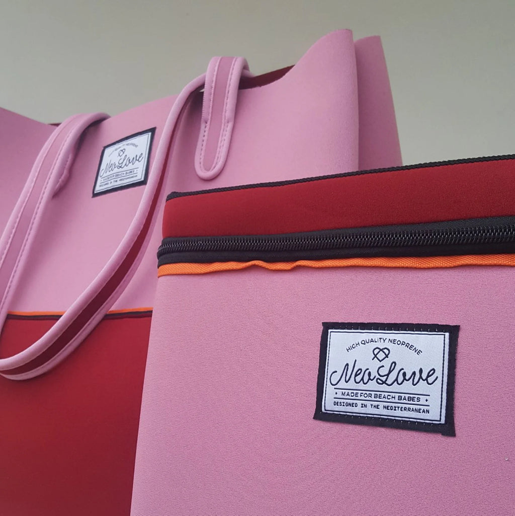 Neo Love Neoprene Beach Bag - Pink