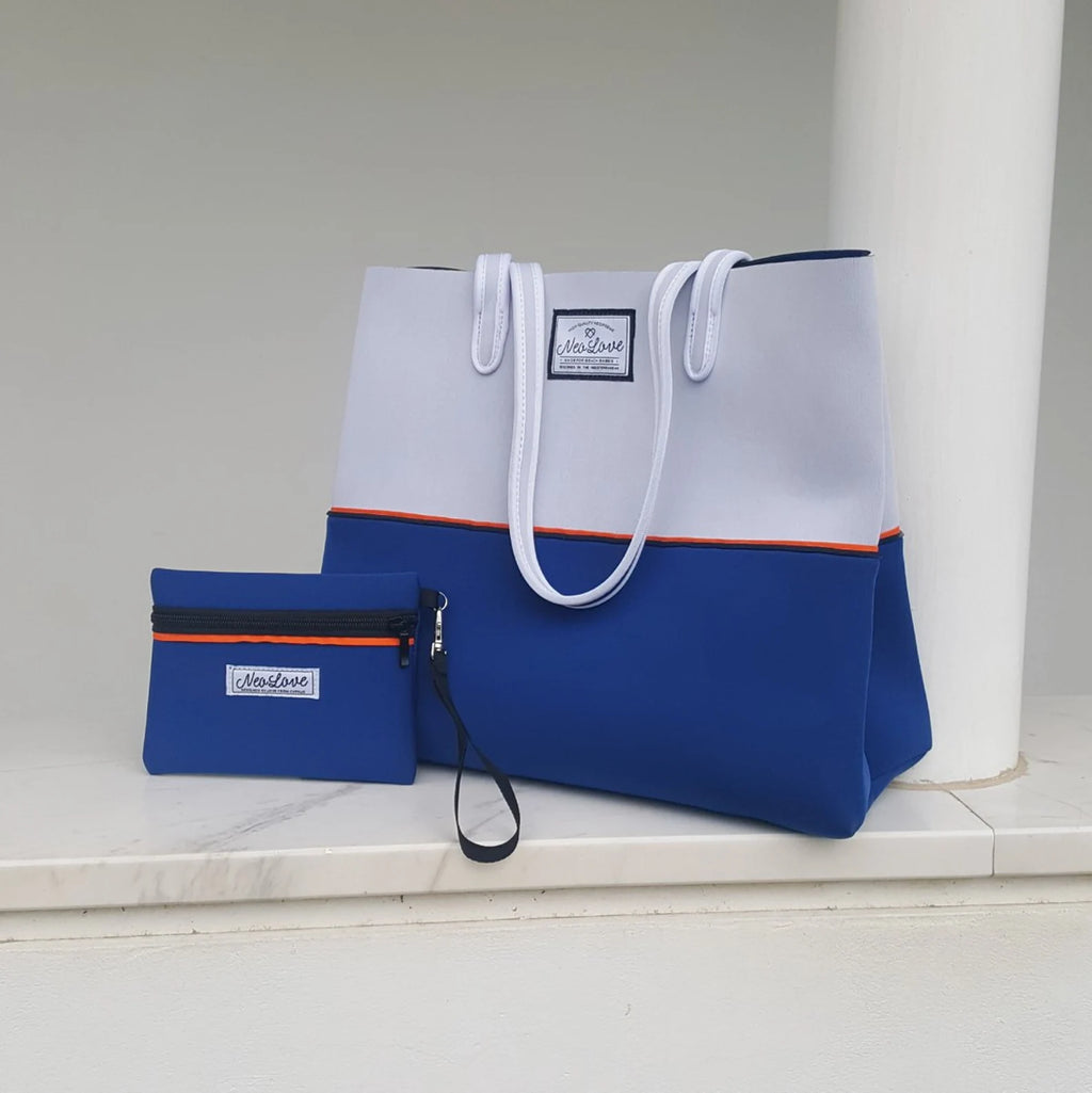 Neo Love Neoprene Beach Bag - Blue