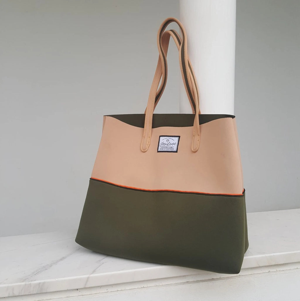 Neo Love Neoprene Beach Bag - Olive
