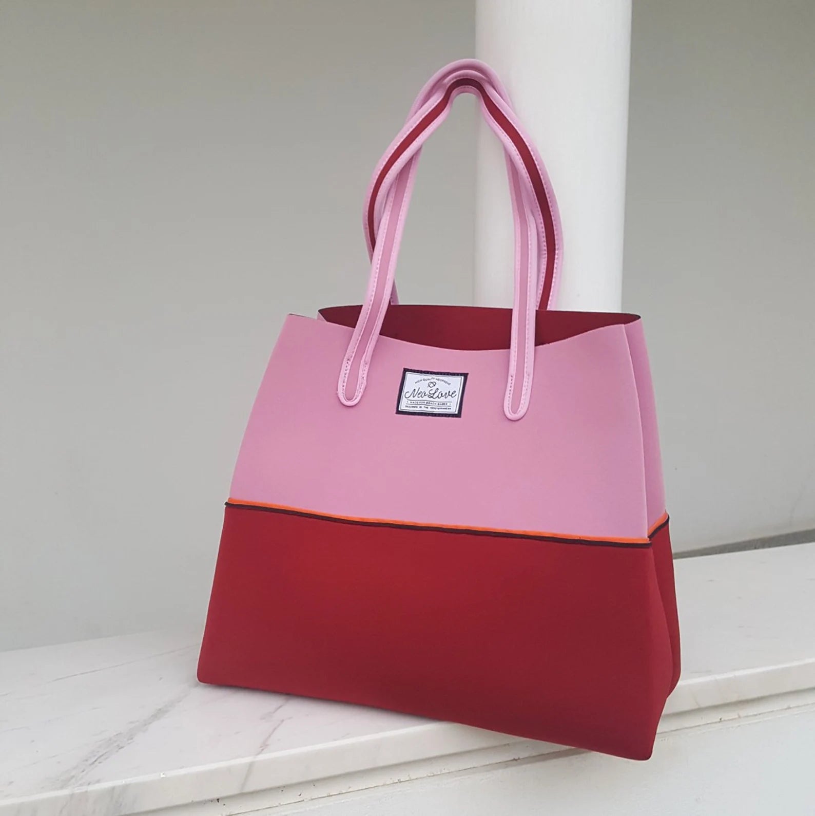 Neo Love Neoprene Beach Bag - Pink