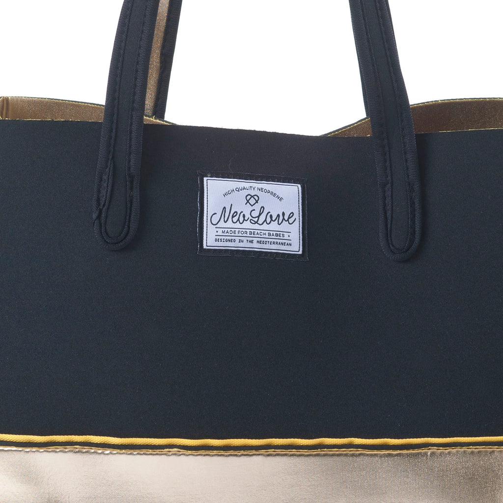 Neo Love Neoprene Beach Bag - Gold