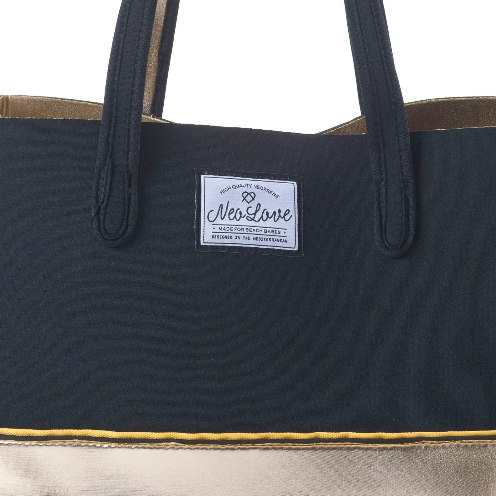 Neo Love Neoprene Beach Bag - Gold