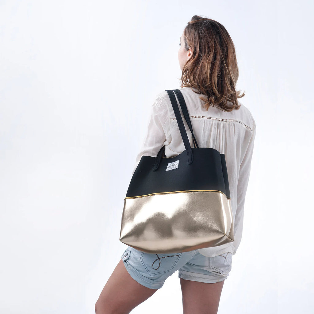 Neo Love Neoprene Beach Bag - Gold