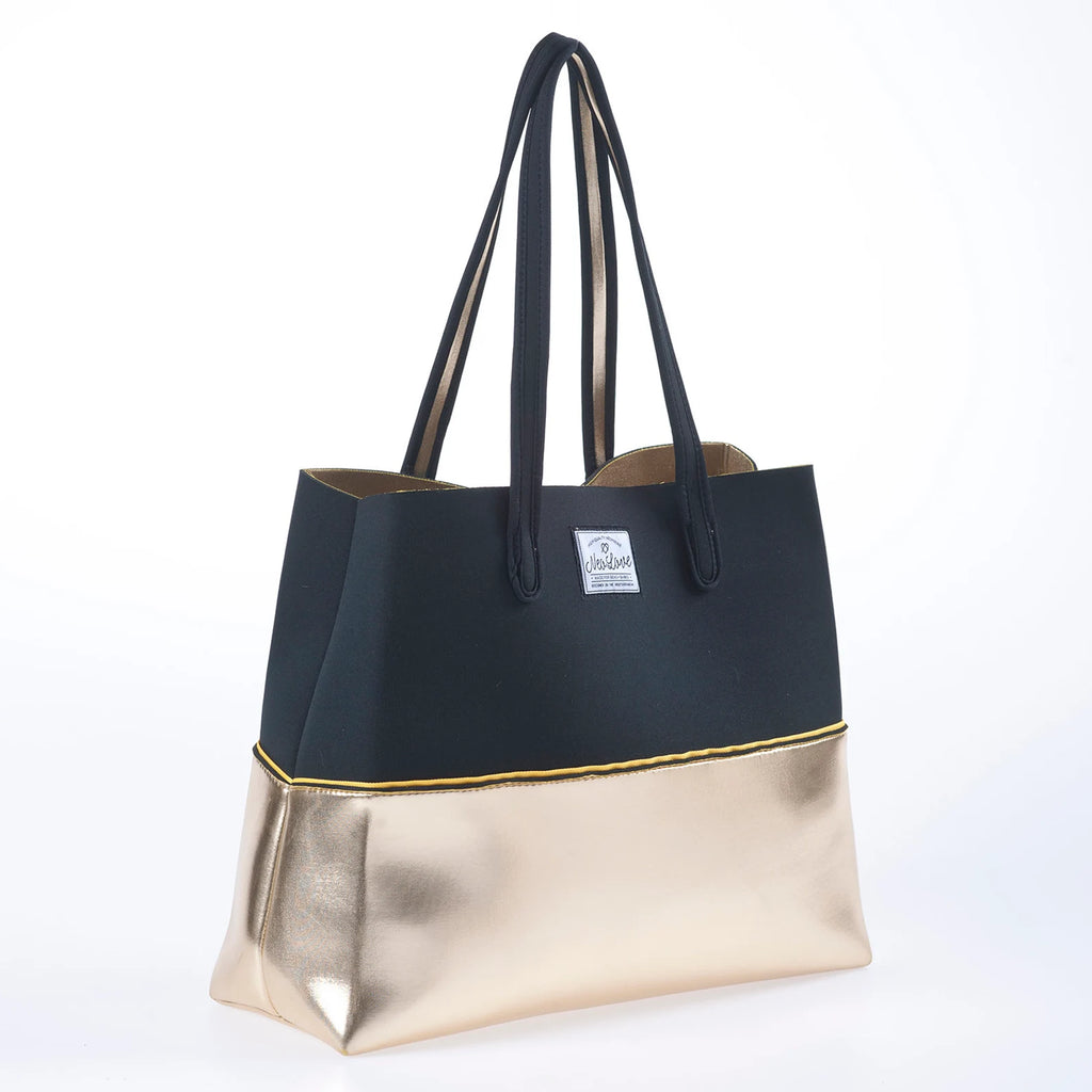 Neo Love Neoprene Beach Bag - Gold