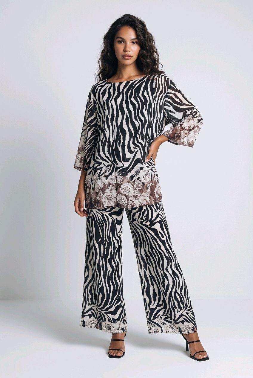 Zebra Coulotte + Top Set