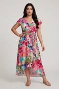 Floral Asymmetric Maxi dress