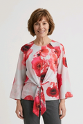Chiffon Poppy Print Blouse