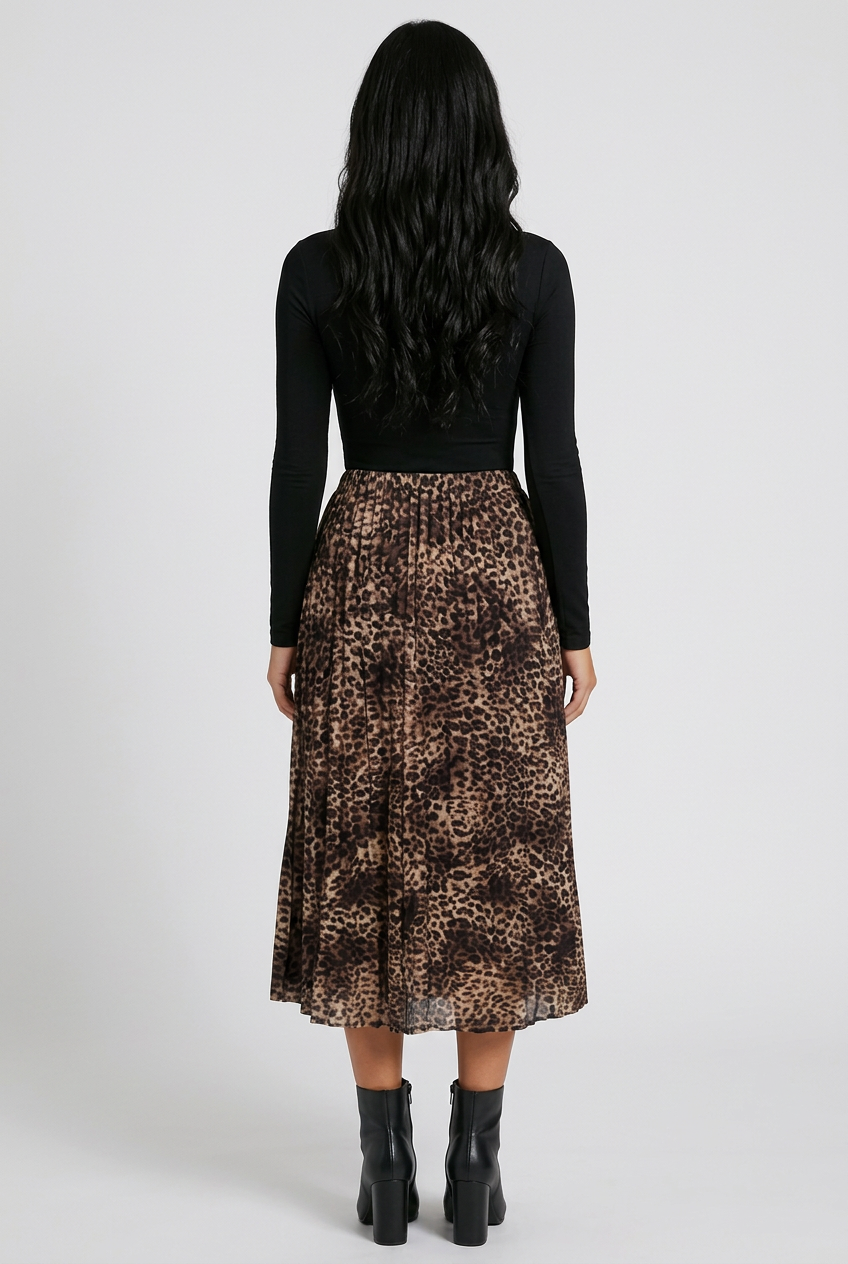Dolce Gabbana Satin Pleated Skirt