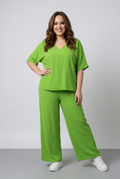 One Size - Lime Green Co-Ord Set with Pockets