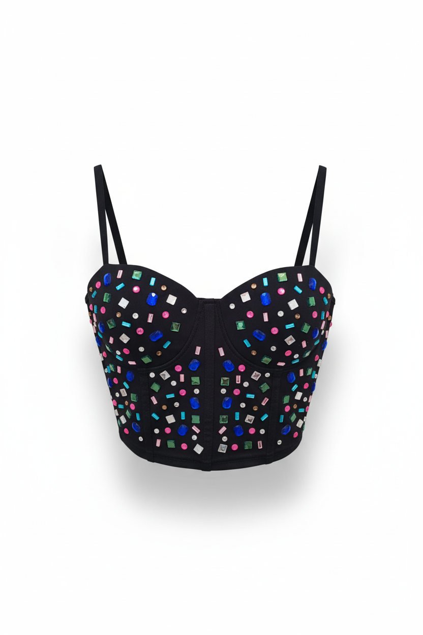 Jewel Bustier Crop Top