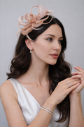 Whispy Ballet Pink Feather Fascinator Hairband