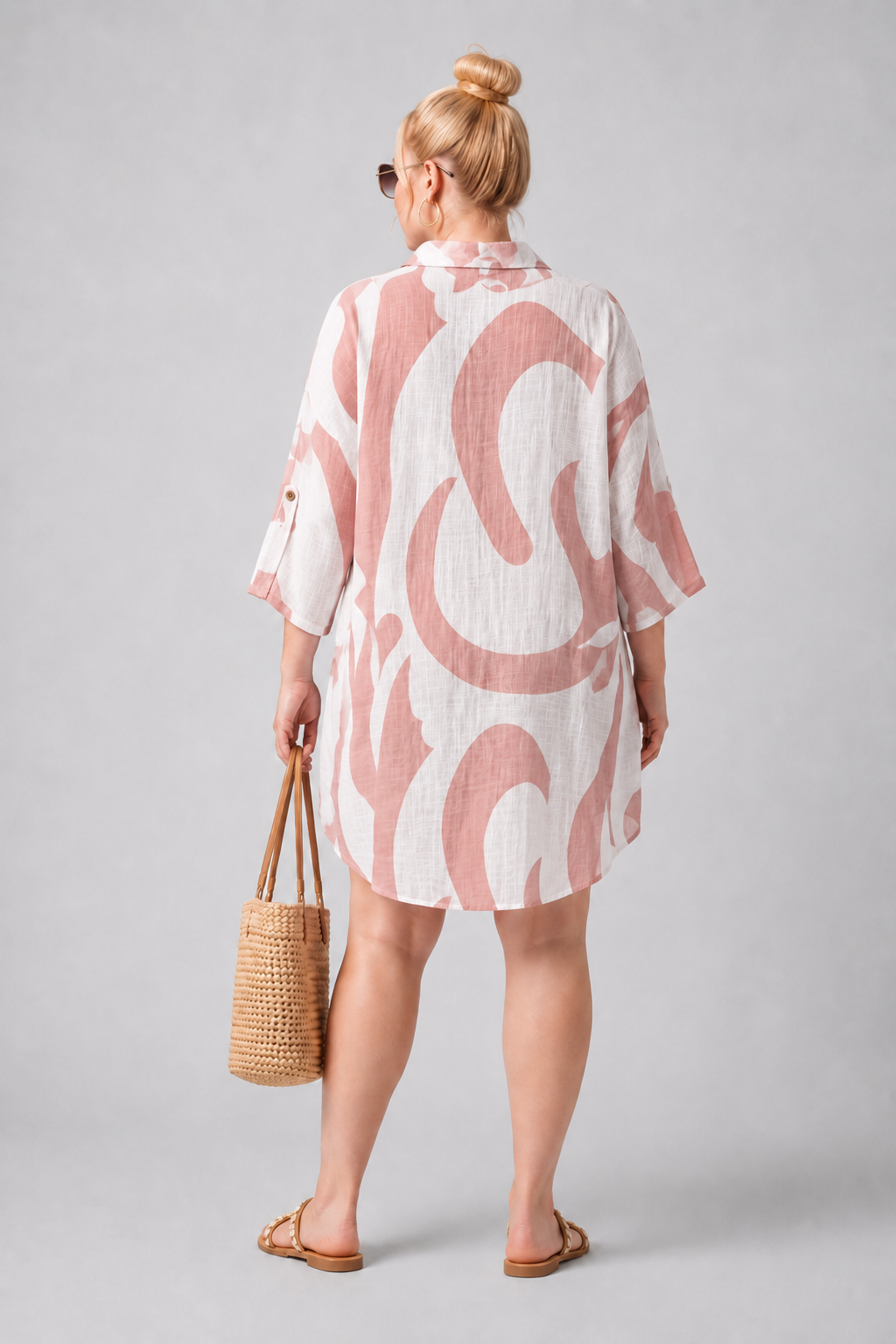 One Size / Cotton Beach Shirt Coverall