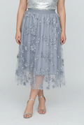 3D Floral Tulle Skirt