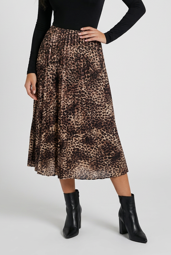 Dolce Gabbana Satin Pleated Skirt