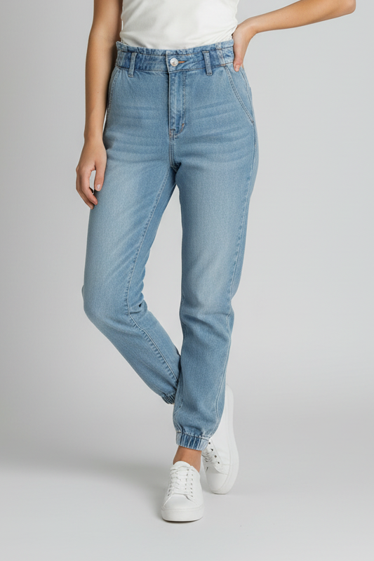 Elasticated Waistband Jeans