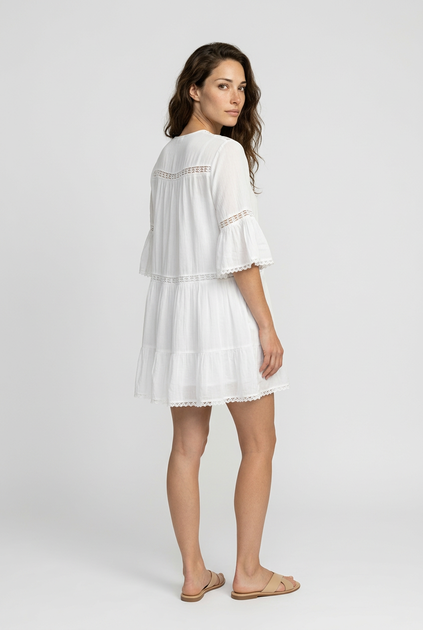 White Summer Tunic Dress