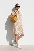 One Size Earthy Beachy Shirt Dress