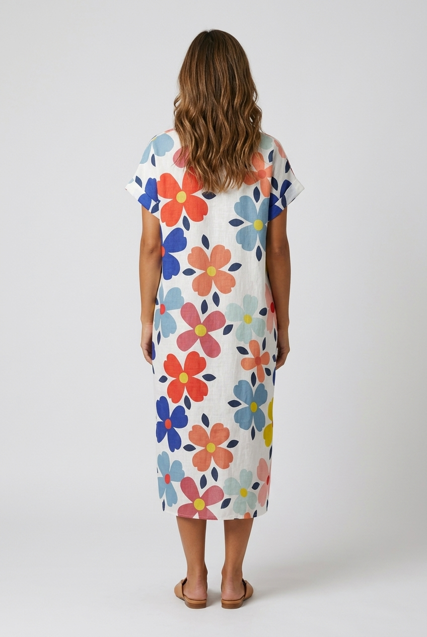 One Size - Flower Beach Tunic